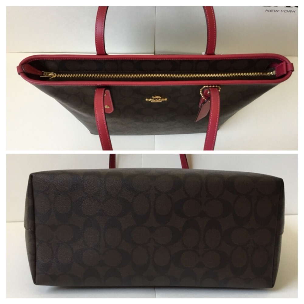 🌷Coach City ZIP Tote In Signature NWT. - Picture 3 of 8